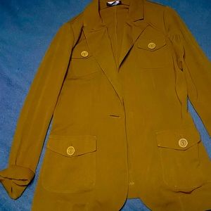 brown long jacket